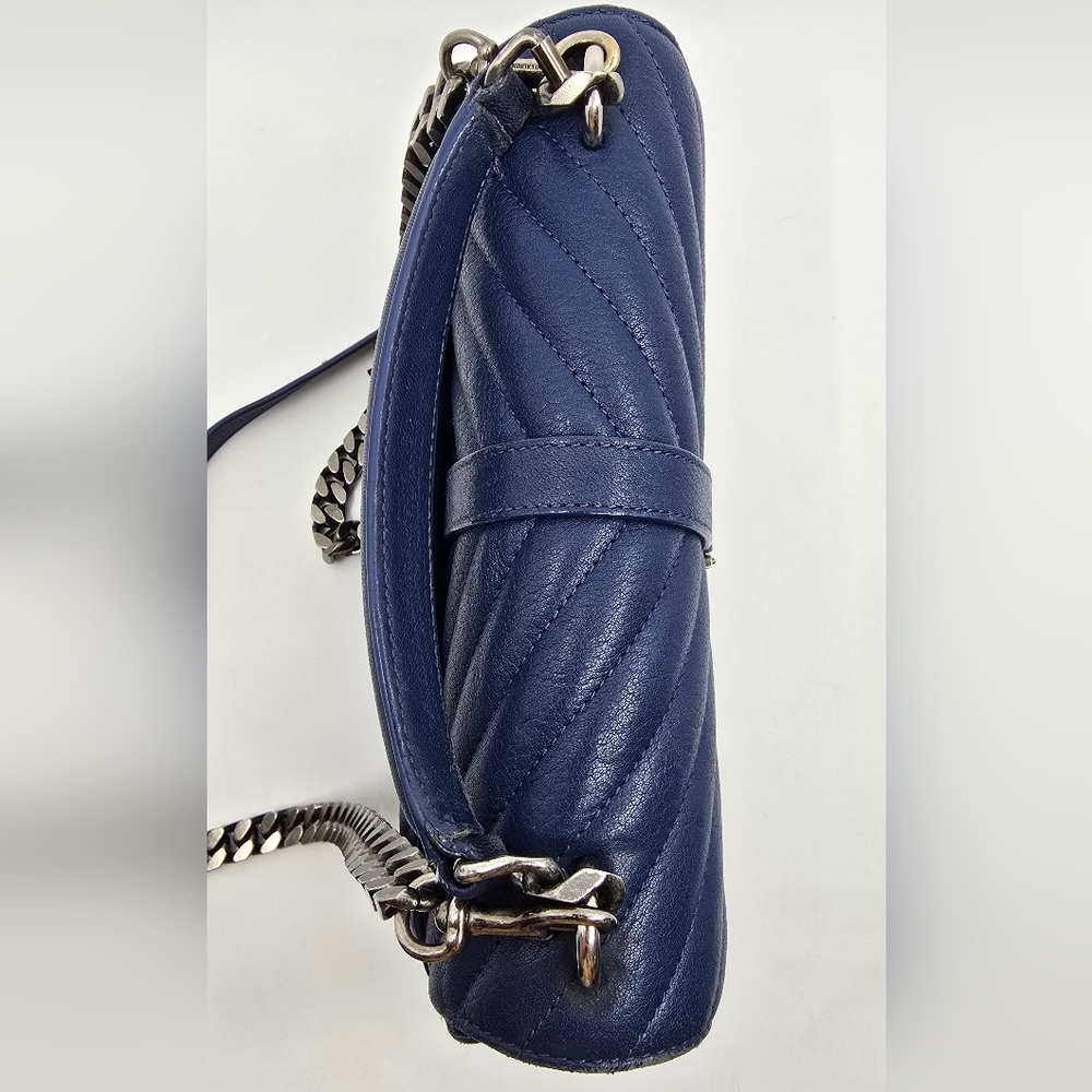 YSL College Medium Chevron Quilted Crossbody Bag - Picture 9 of 16